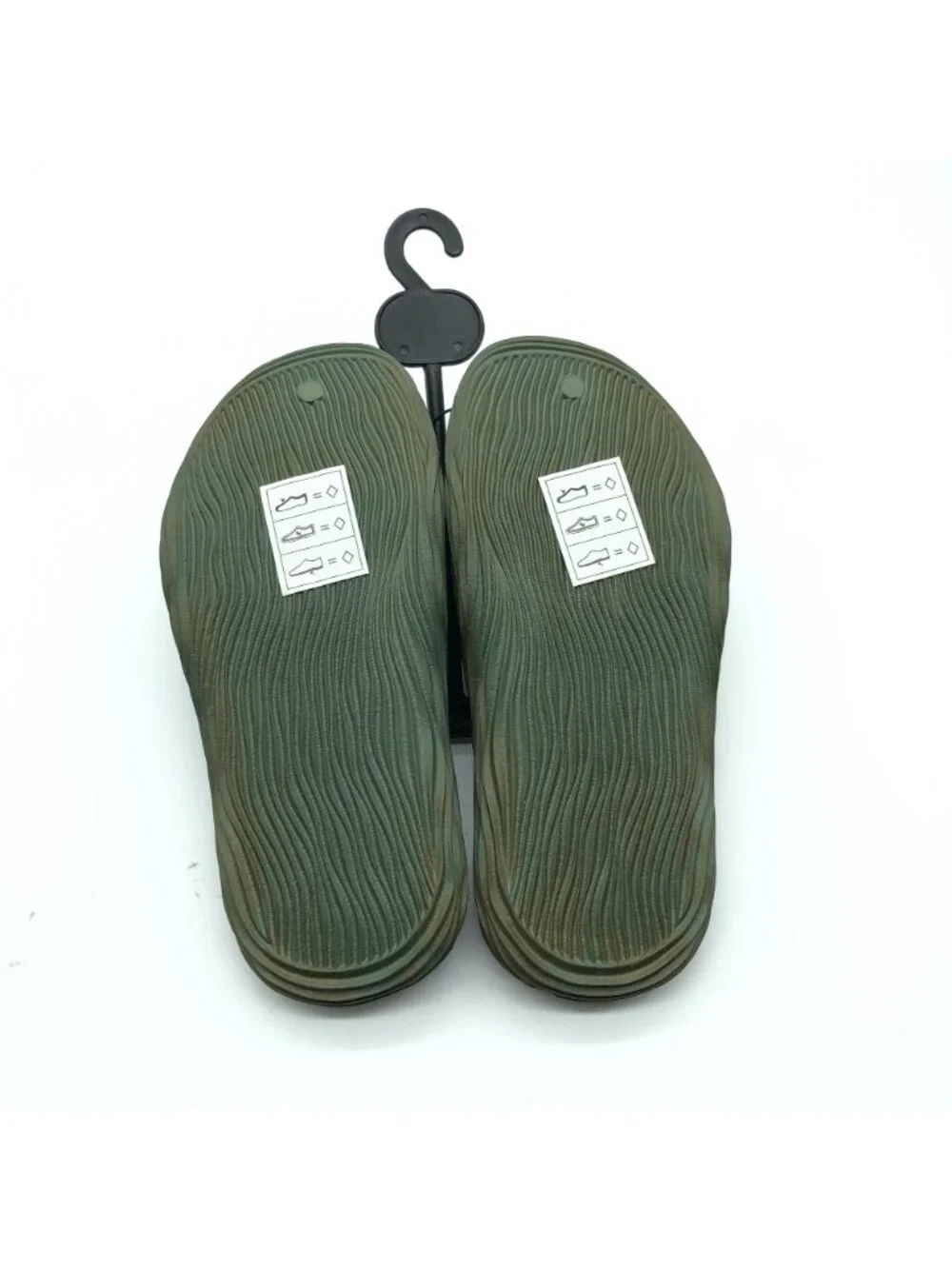 And1 Boys Mirage Sandals Slides Rubber Textured Green 2